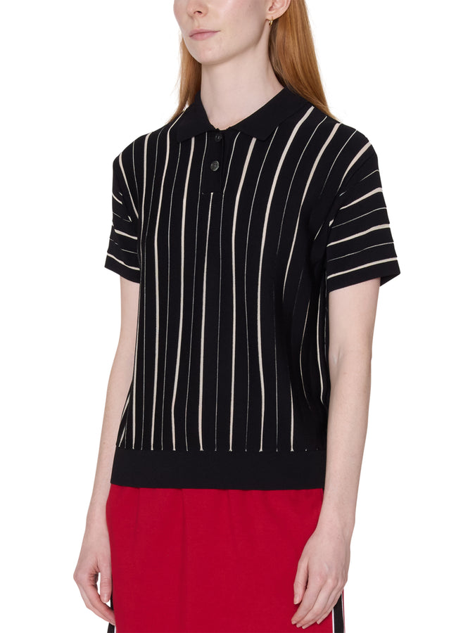 Obey Arlo Stripe Polo Sweater Summer 2026 | BLACK MULTI (BKM)