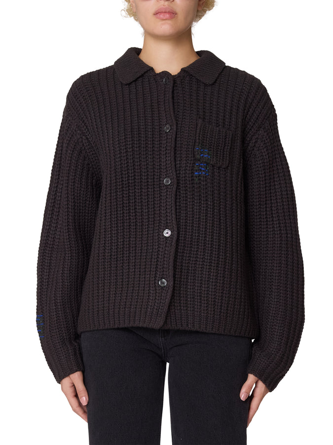 Obey Julian Button Down Sweater Fall 2025 | ASPHALT (ASP)