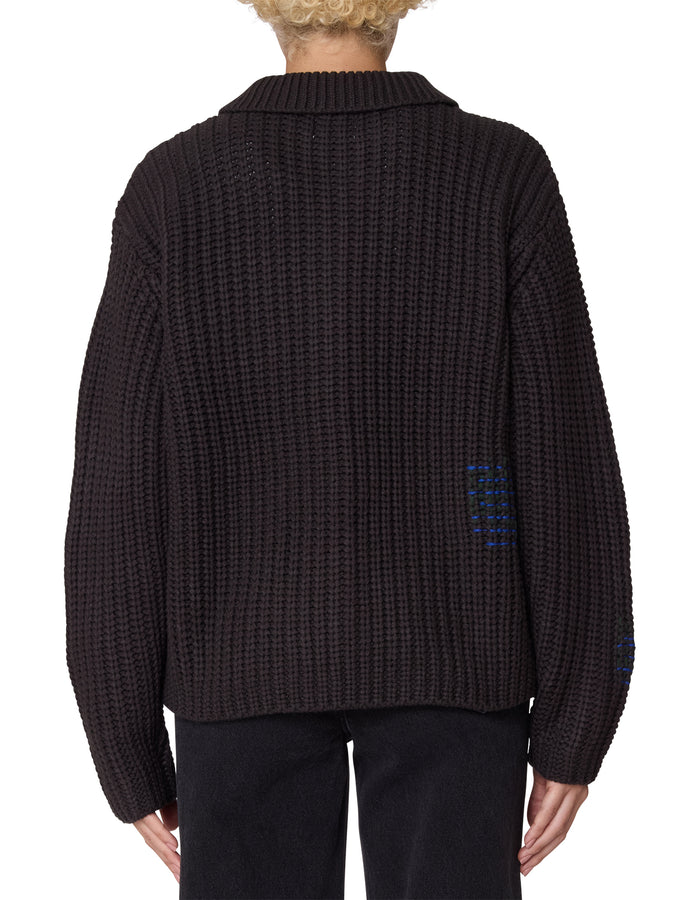 Obey Julian Button Down Sweater Fall 2025 | ASPHALT (ASP)