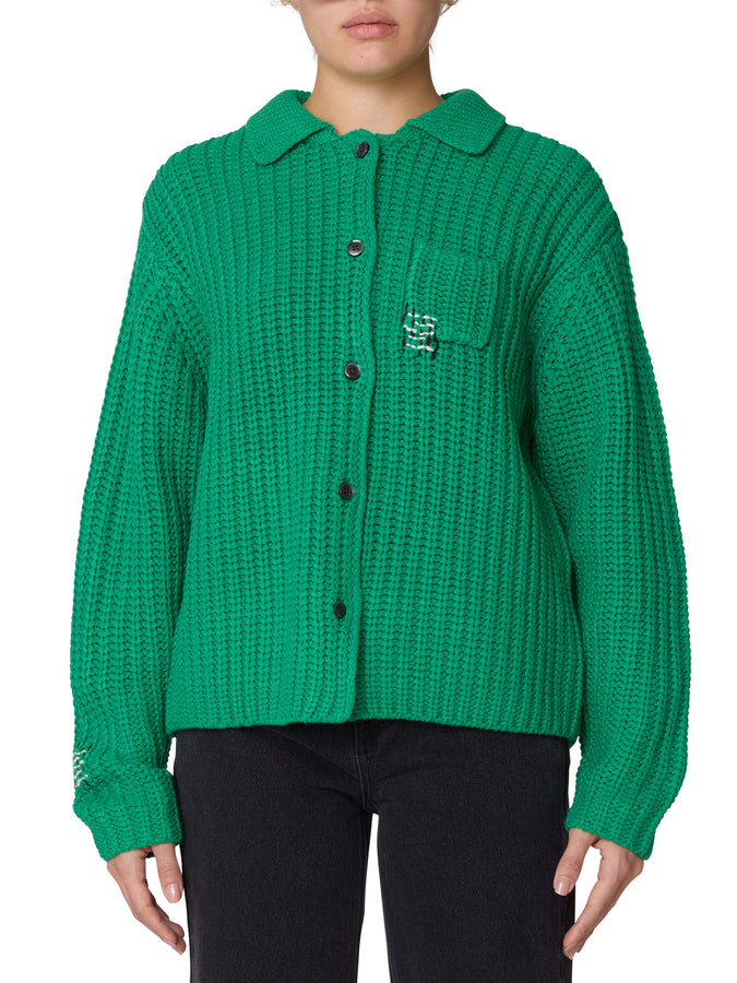 Obey Julian Button Down Sweater Fall 2025 | GREEN (GRN)