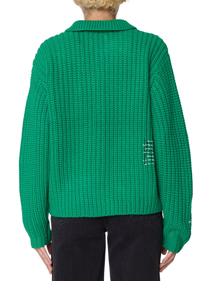 Obey Julian Button Down Sweater Fall 2025 | GREEN (GRN)