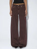 Dr. Denim Rhue Low Wide Washed Aubergine Jeans Fall 2026