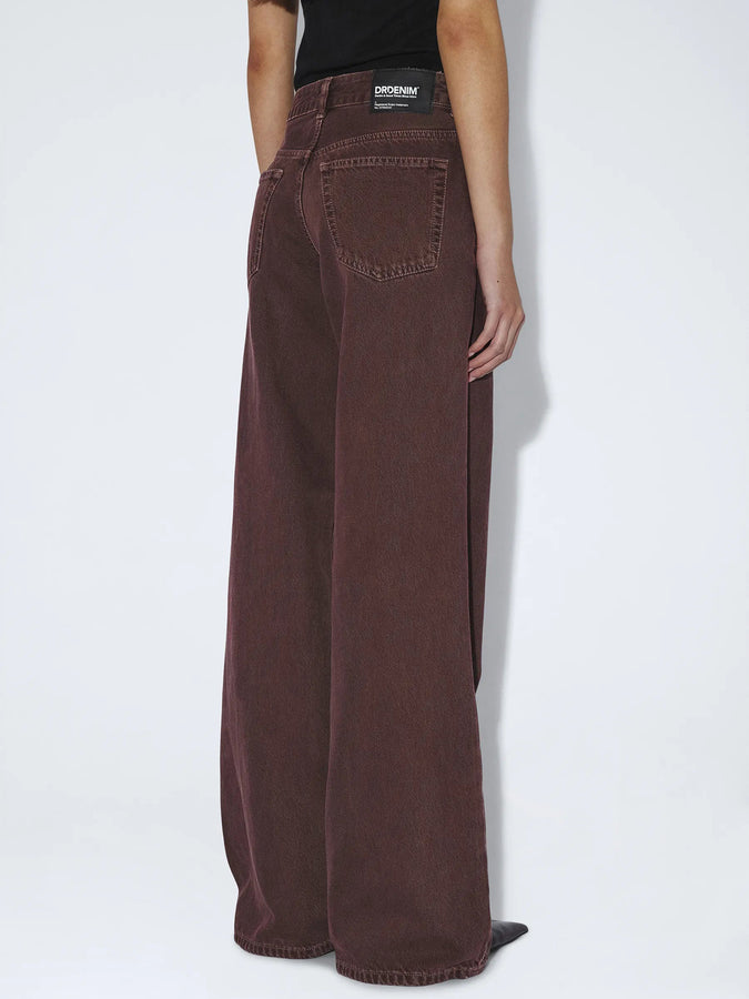 Dr. Denim Rhue Low Wide Washed Aubergine Jeans Fall 2026 | WASHED AUBERGINE (U78)