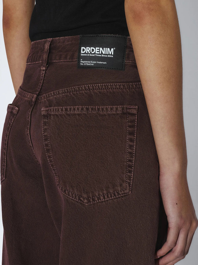 Dr. Denim Rhue Low Wide Washed Aubergine Jeans Fall 2026 | WASHED AUBERGINE (U78)