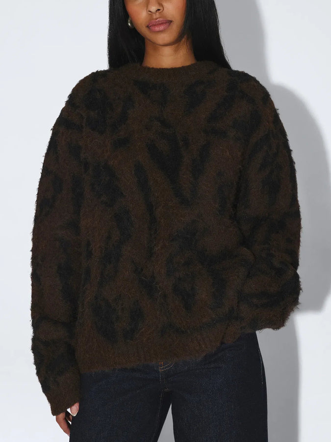 Dr. Denim Mic Sweater Fall 2026 | BROWN BLACK SCRIBBLE (BT6)