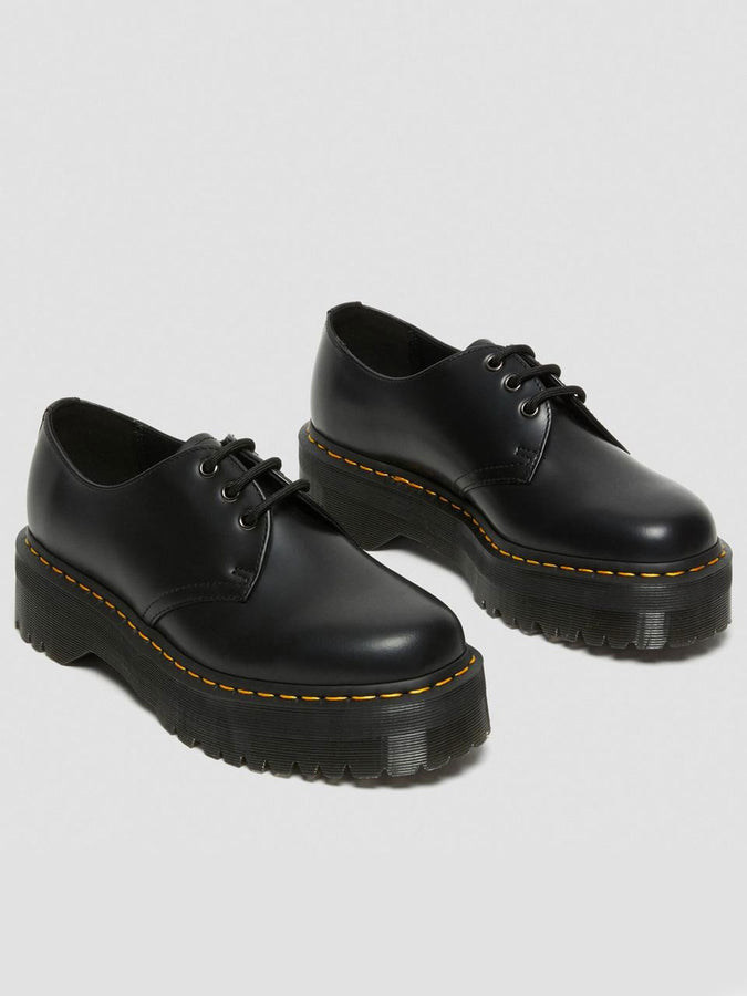 Dr.Martens 1461 Quad Polished Smooth Black Shoes | BLACK
