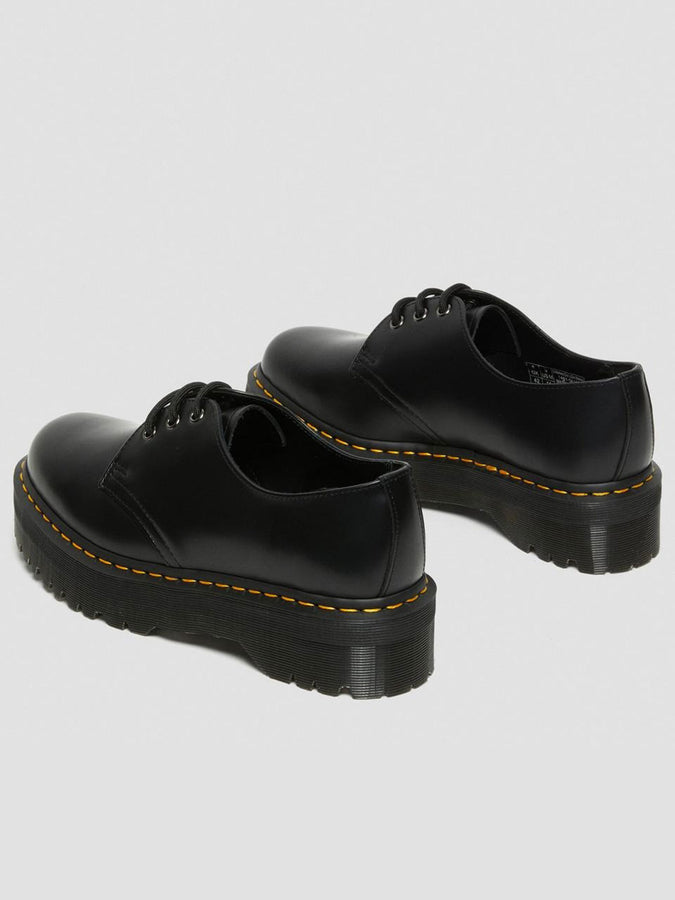 Dr.Martens 1461 Quad Polished Smooth Black Shoes | BLACK
