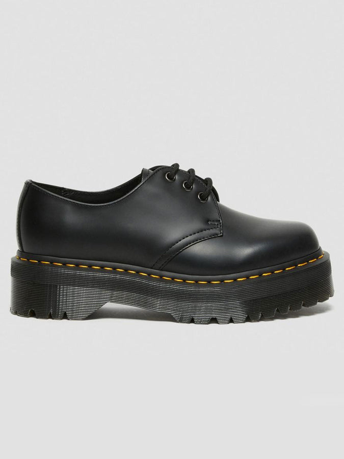 Dr.Martens 1461 Quad Polished Smooth Black Shoes | BLACK