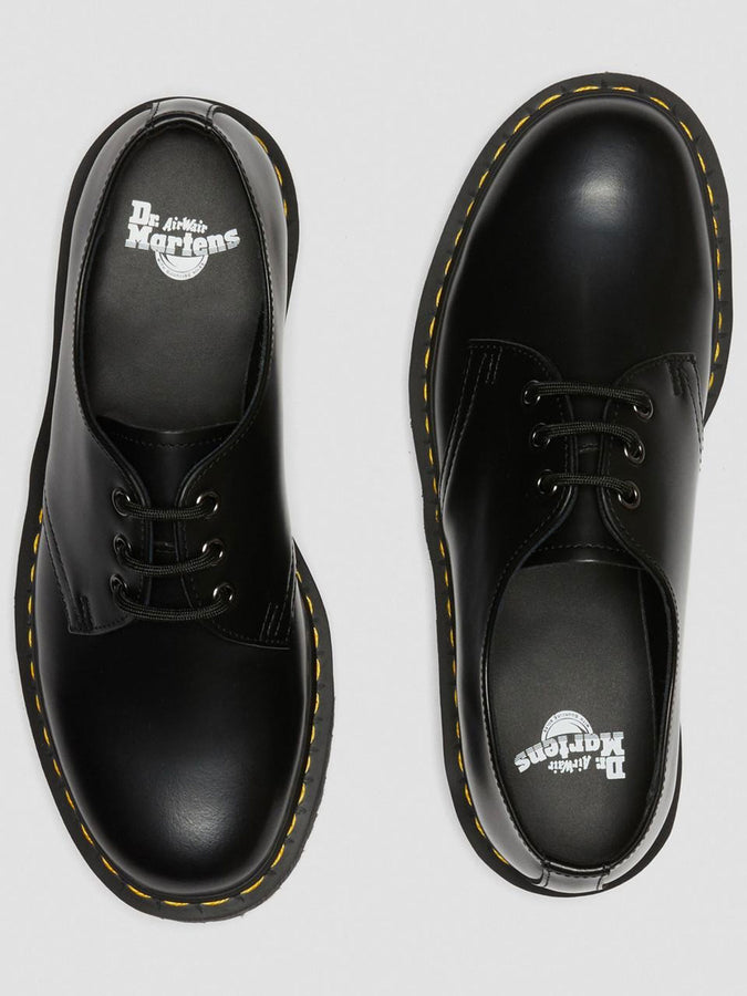 Dr.Martens 1461 Quad Polished Smooth Black Shoes | BLACK