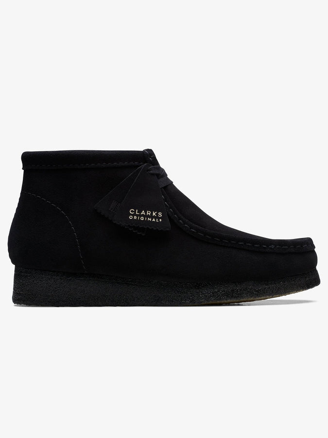 Clarks Wallabee Black Suede Boots | BLACK SUEDE