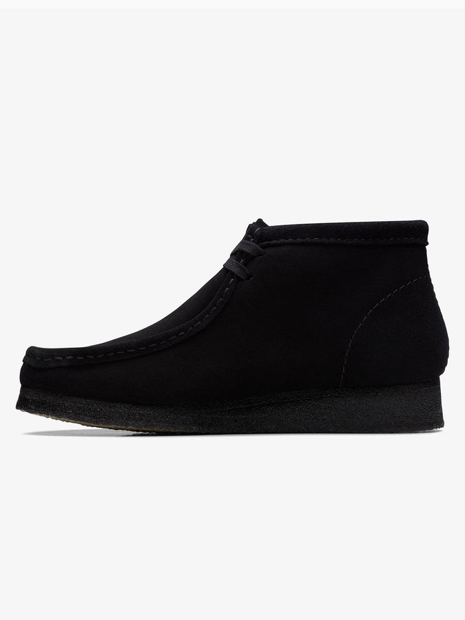 Clarks Wallabee Black Suede Boots | BLACK SUEDE