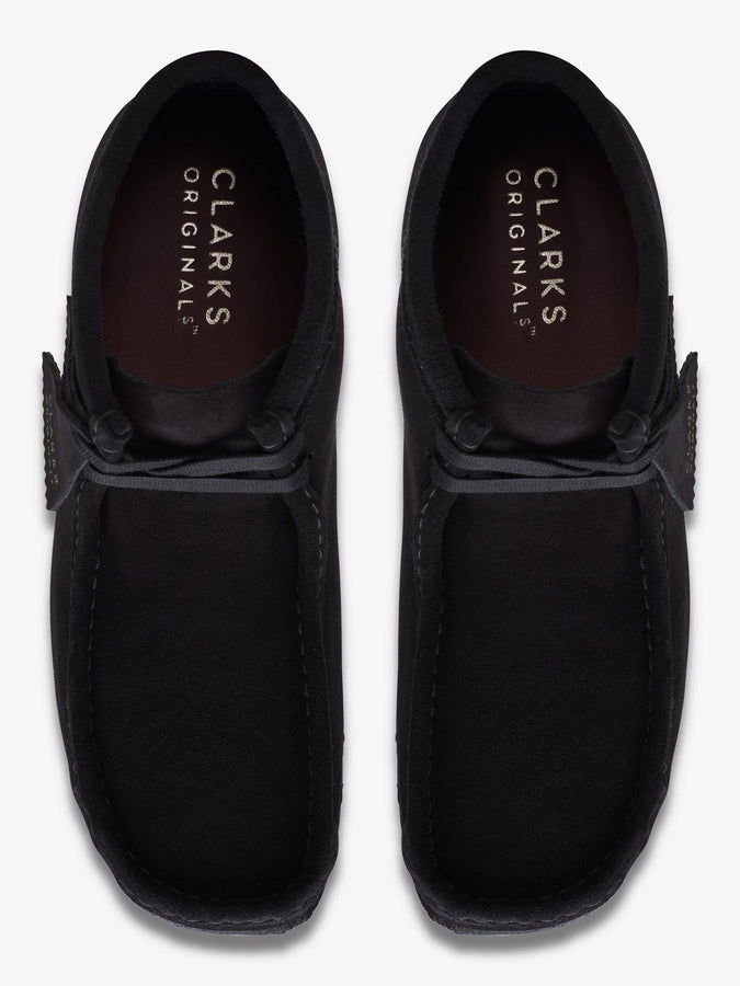 Clarks Wallabee Black Suede Boots | BLACK SUEDE