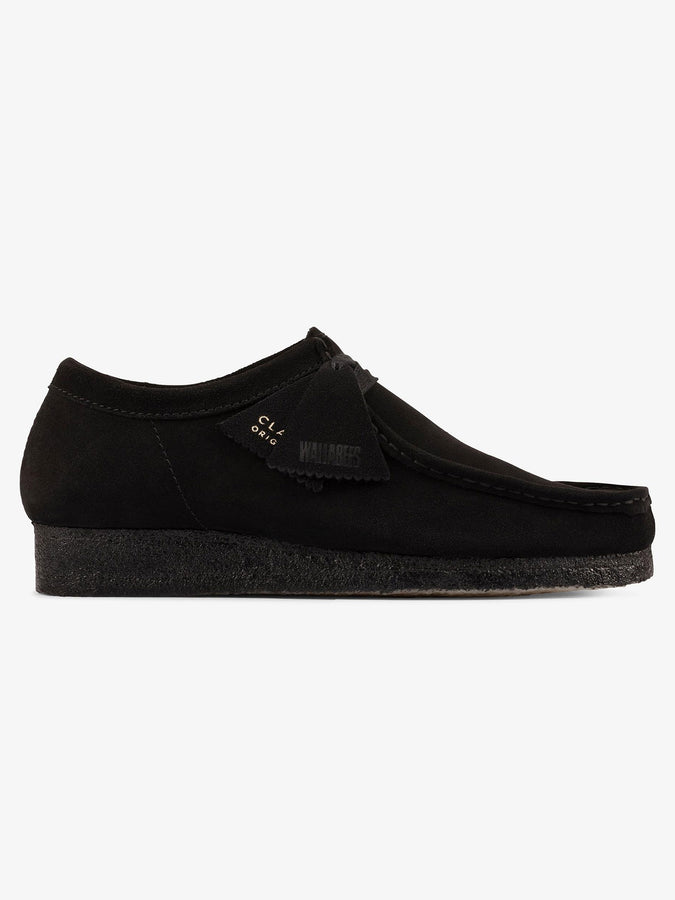 Clarks Wallabee Black Suede Shoes | BLACK SUEDE