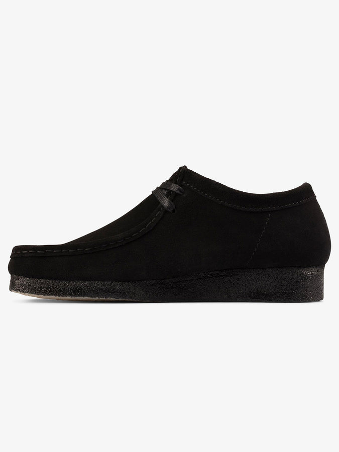 Clarks Wallabee Black Suede Shoes | BLACK SUEDE