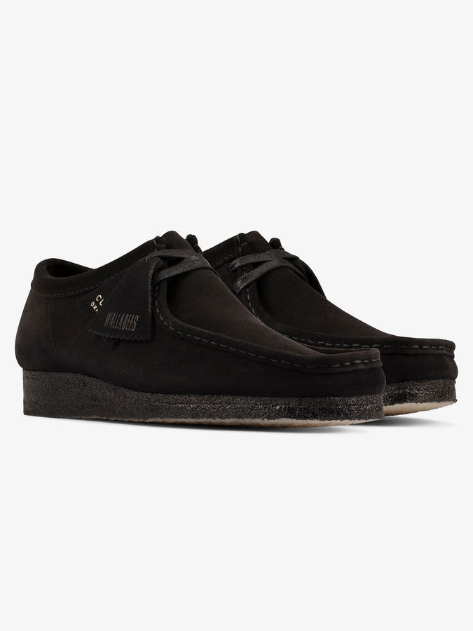 Clarks Wallabee Black Suede Shoes | BLACK SUEDE