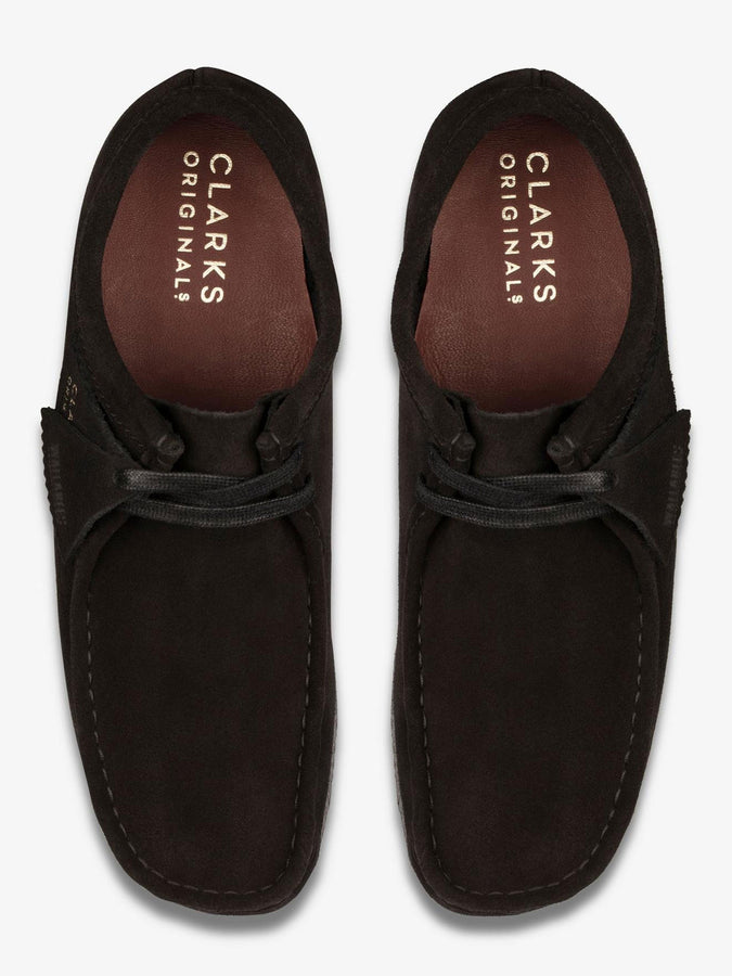 Clarks Wallabee Black Suede Shoes | BLACK SUEDE