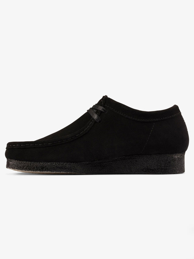 Clarks Wallabee Black Suede Shoes | BLACK SUEDE