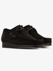Clarks Wallabee Black Suede Shoes
