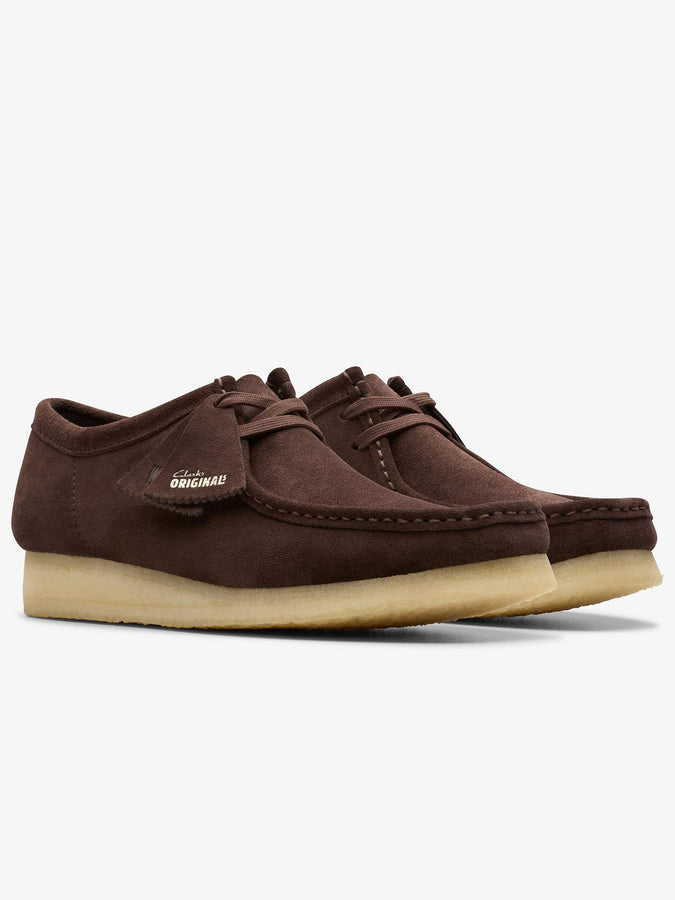 Clarks Wallabee Dark Brown Suede Shoes | DARK BROWN SUEDE