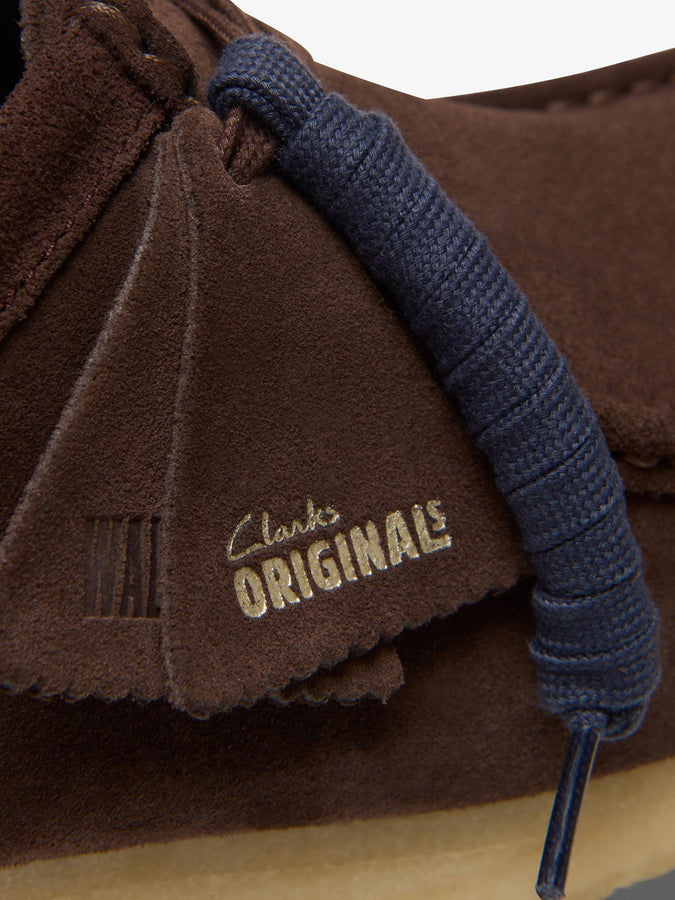 Clarks Wallabee Dark Brown Suede Shoes | DARK BROWN SUEDE