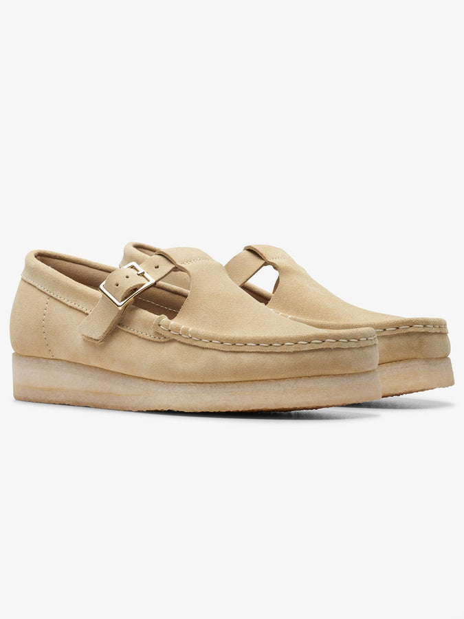Clarks Wallabee T Bar Maple Suede Shoes Fall 2025 | MAPLE SUEDE