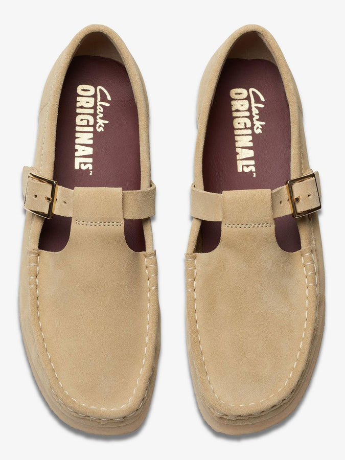 Clarks Wallabee T Bar Maple Suede Shoes Fall 2025 | MAPLE SUEDE