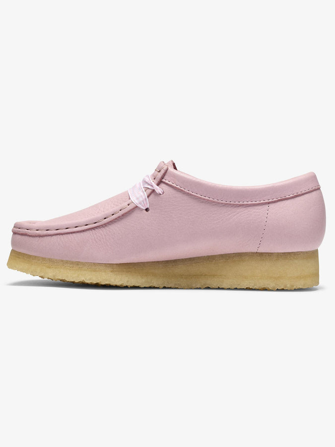Clarks Wallabee Baby Pink Leather Shoes Spring 2026 | BABY PINK LEATHER