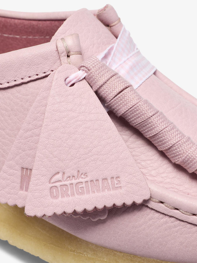 Clarks Wallabee Baby Pink Leather Shoes Spring 2026 | BABY PINK LEATHER