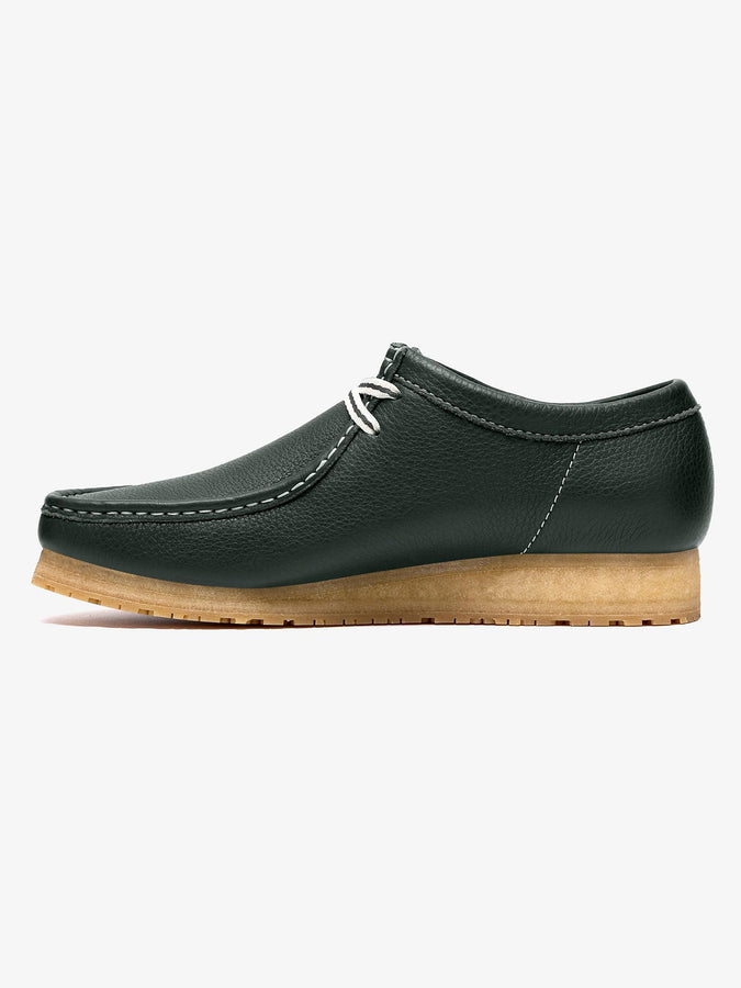 Clarks Wallabee Rb Dark Green Leather Shoes Spring 2026 | DARK GREEN LEATHER