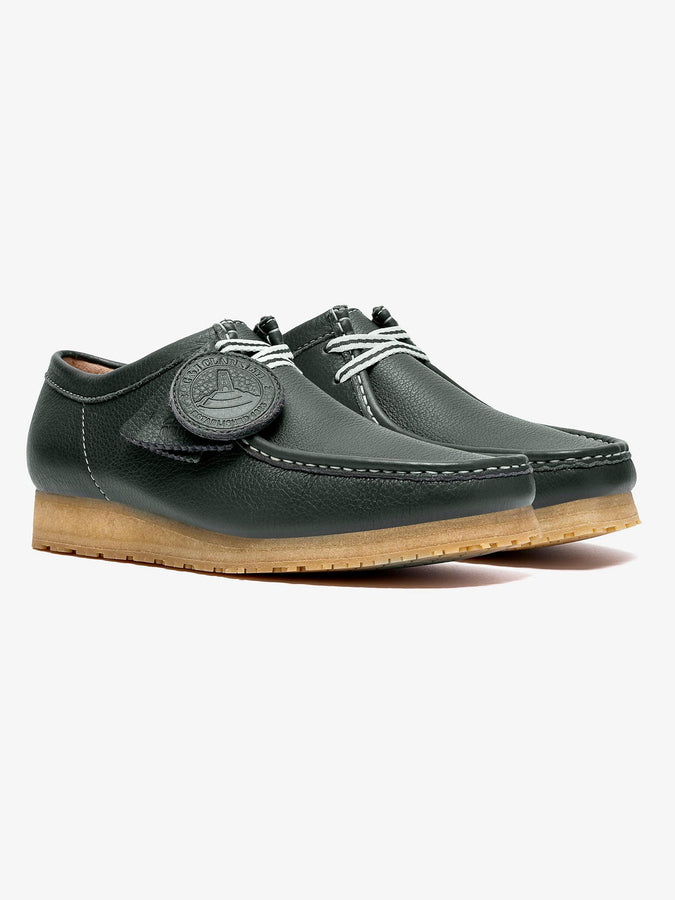 Clarks Wallabee Rb Dark Green Leather Shoes Spring 2026 | DARK GREEN LEATHER