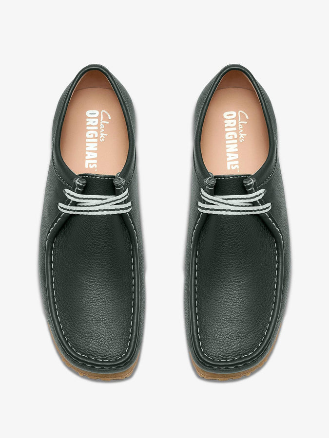 Clarks Wallabee Rb Dark Green Leather Shoes Spring 2026 | DARK GREEN LEATHER