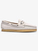 Clarks Godney Boat White Grain Leather Shoes Spring 2026