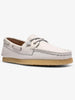 Clarks Godney Boat White Grain Leather Shoes Spring 2026