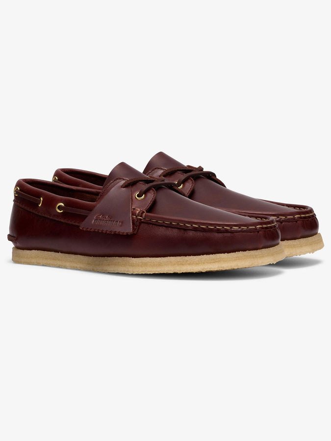 Clarks Godney Boat British Tan Leather Shoes Spring 2026 | BRITISH TAN LEATHER