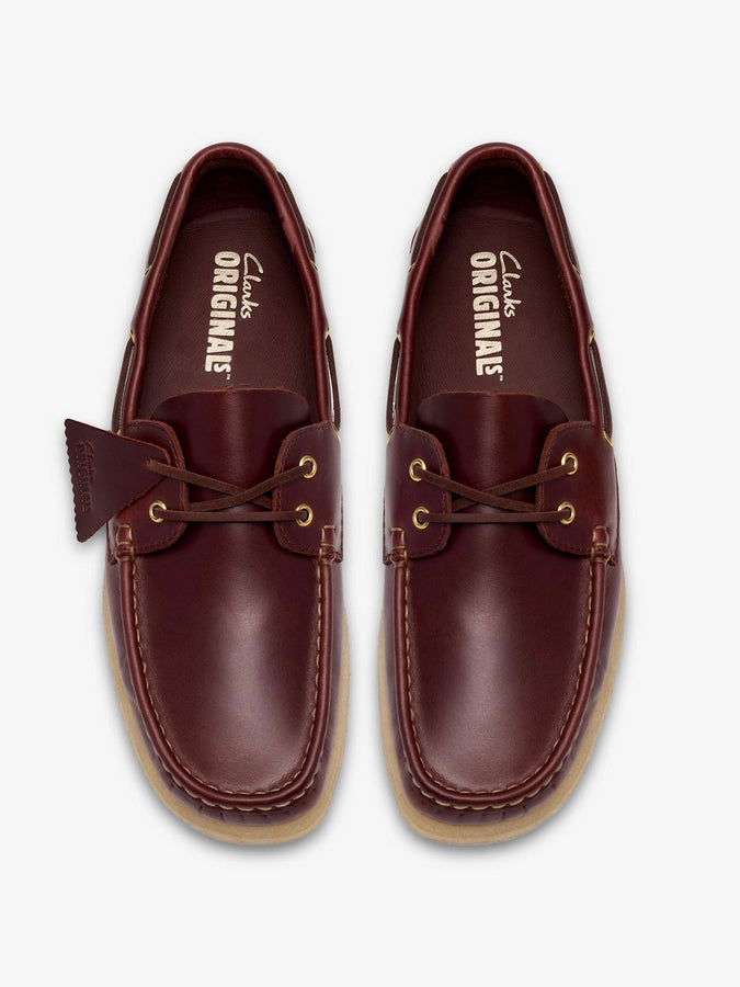 Clarks Godney Boat British Tan Leather Shoes Spring 2026 | BRITISH TAN LEATHER