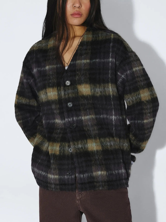 Dr. Denim Julian Cardigan Fall 2026 | BLACK OLIVE CHECK (BO5)