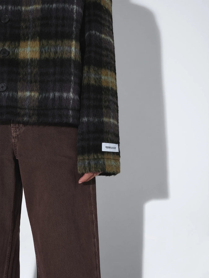 Dr. Denim Julian Cardigan Fall 2026 | BLACK OLIVE CHECK (BO5)