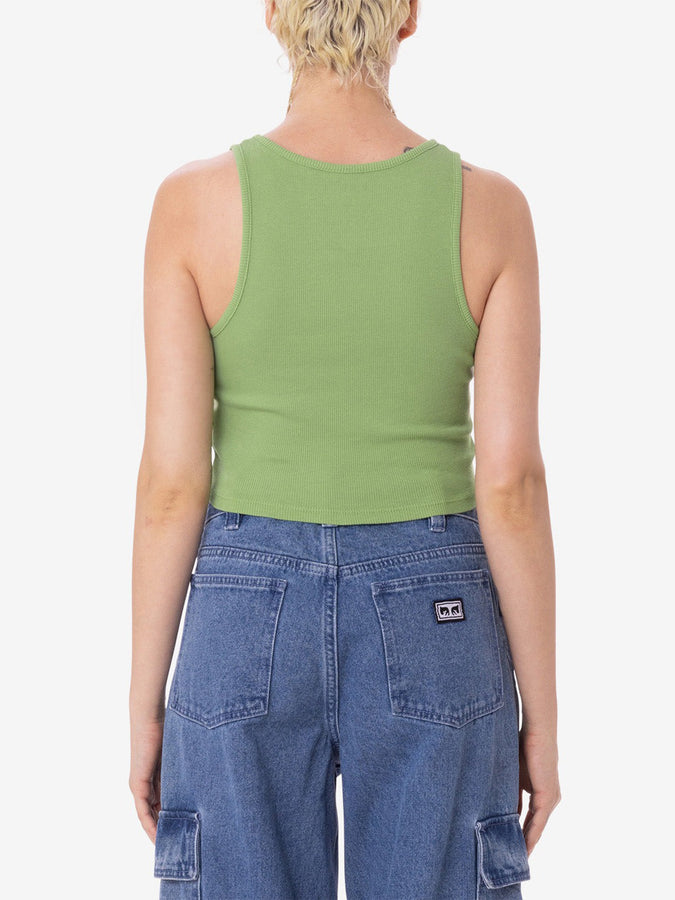 Obey Vertical Tank Top Summer 2024 | PIQUANT GREEN (PQG)