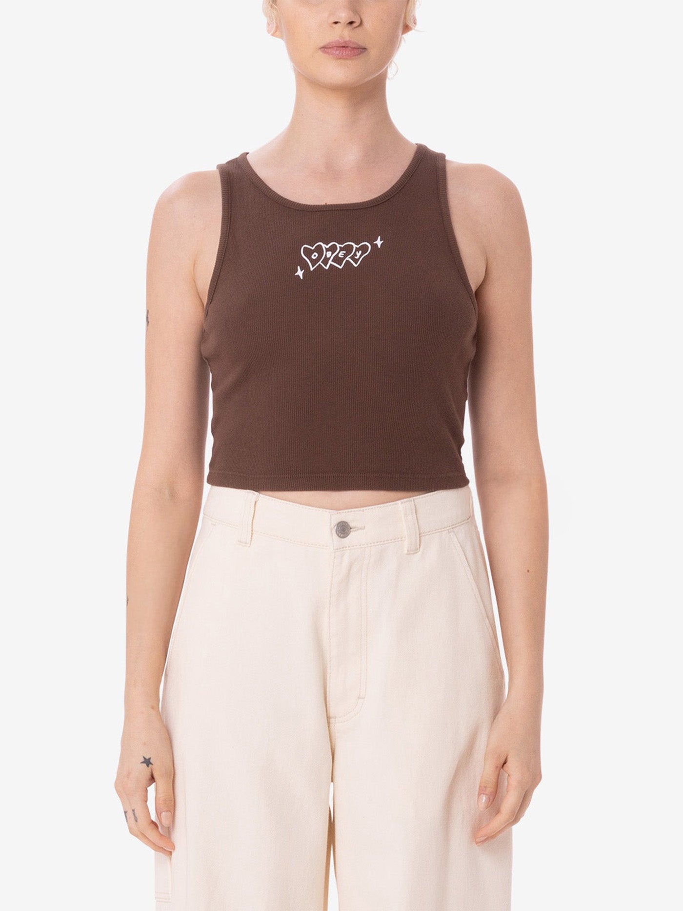 Obey Hearts Tank Top Summer 2024