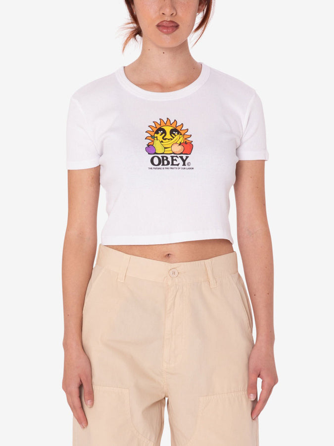 Obey Summer 2024 The Future Is In The Fruits Of Our Labor Tank Top |  WHITE (WHT)