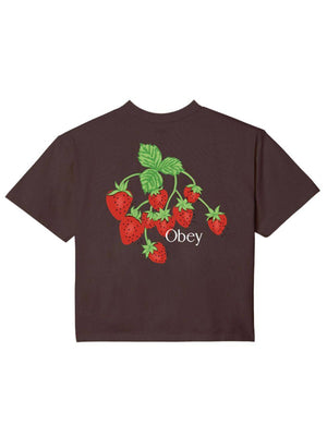 Obey Strawberry Bunch Women Crop T-Shirt Spring 2024