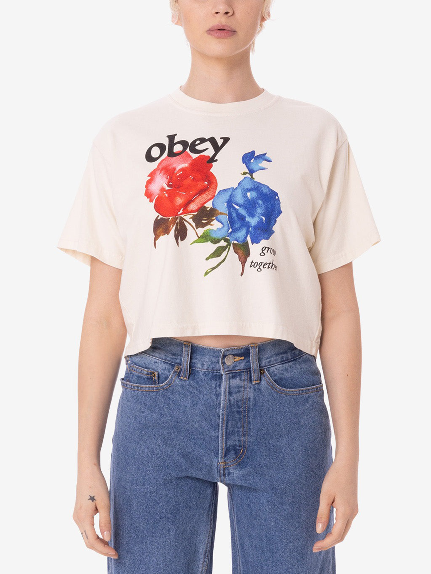 Obey Summer 2024 Obey Grow Together Crop T-Shirt