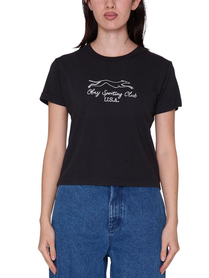Obey Sporting Club T-Shirt Fall 2026 | DIGITAL BLACK (DIB)