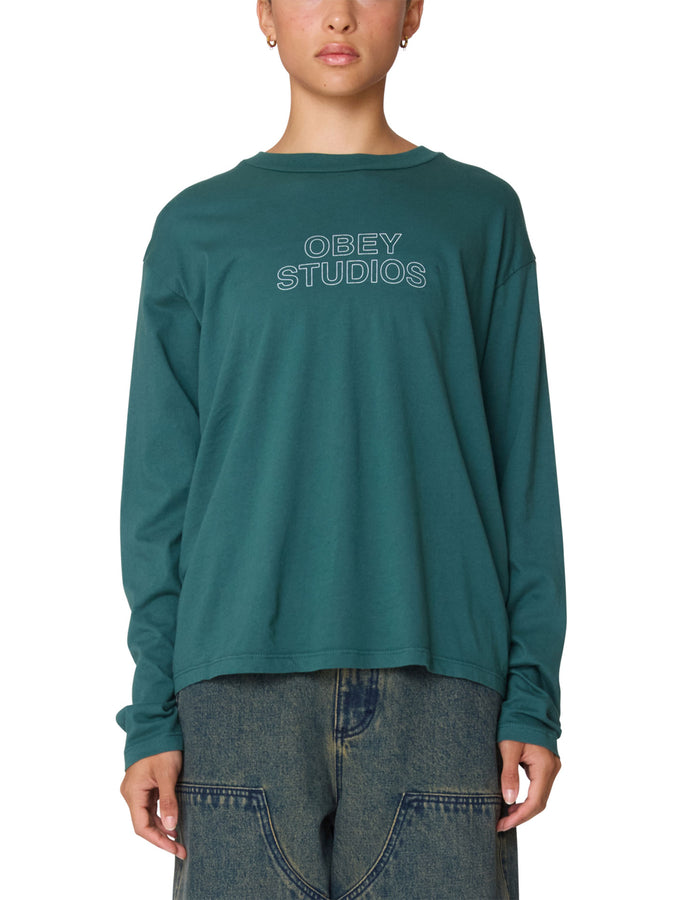 Obey Studios Outline Long Sleeve T-Shirt Fall 2025 | RAINFOREST (RFR)