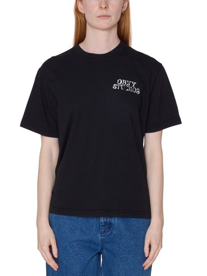 Obey Studio Stamp T-Shirt Summer 2026 | DIGITAL BLACK (DIB)