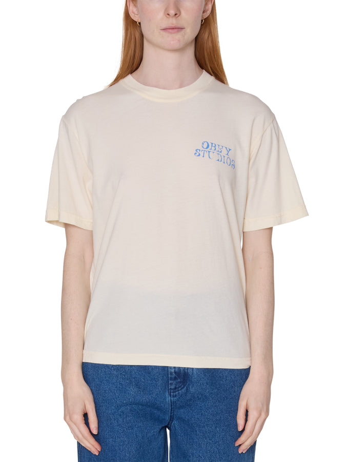 Obey Studio Stamp T-Shirt Summer 2026 | UNBLEACHED (UBL)