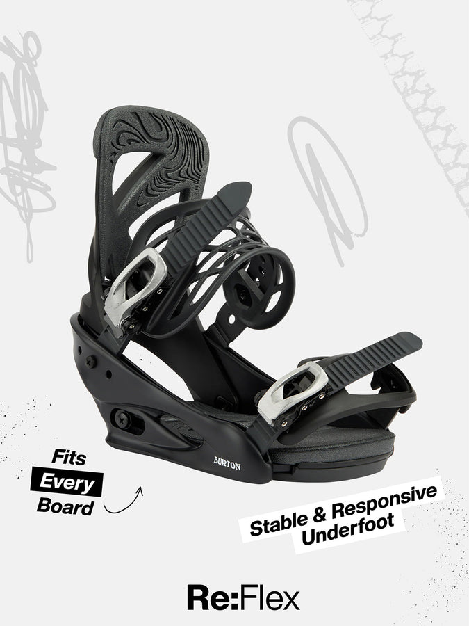 Burton Cartel X Re:Flex 2027 –  BLACK (A02)