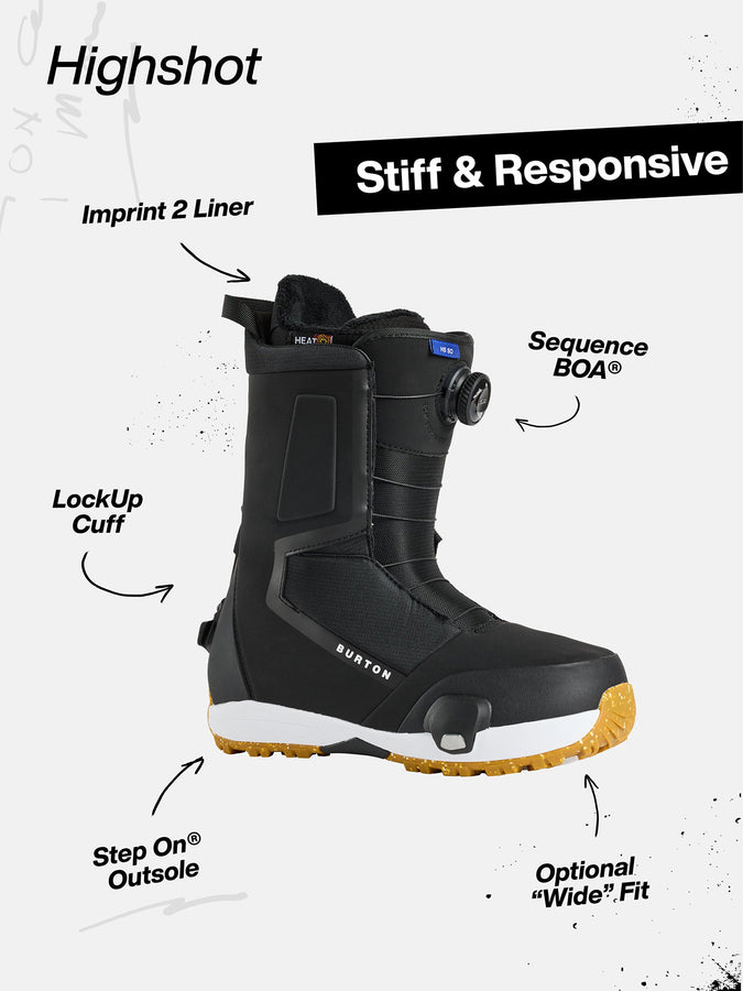 Burton Highshot Step On® 2027 – BLACK (A02)