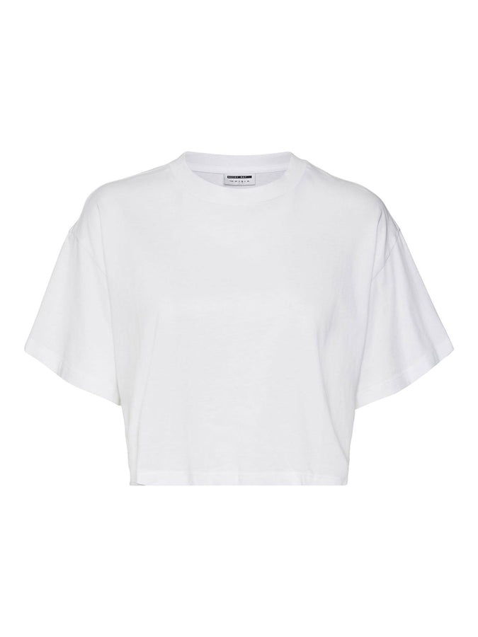 Noisy May Alena Crop T-Shirt Summer 2026 | BRIGHT WHITE