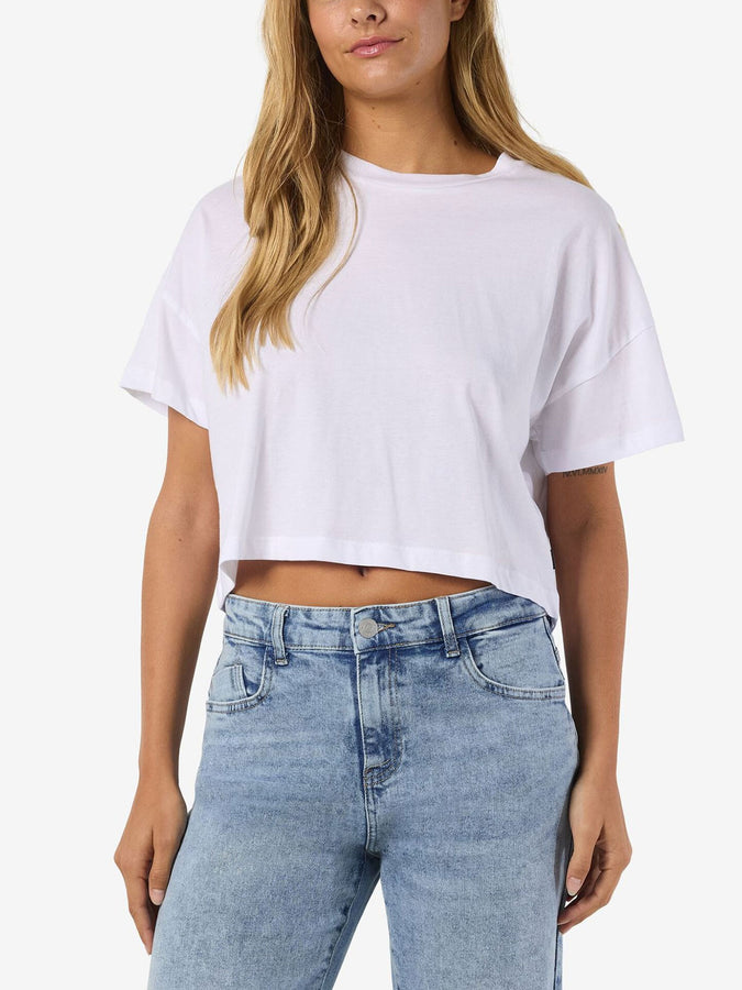 Noisy May Alena Crop T-Shirt Summer 2026 | BRIGHT WHITE